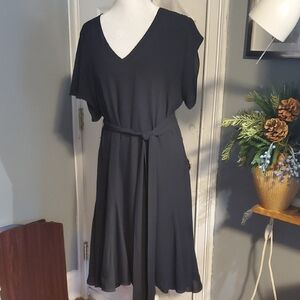 White House Black Market Black Midi Dress